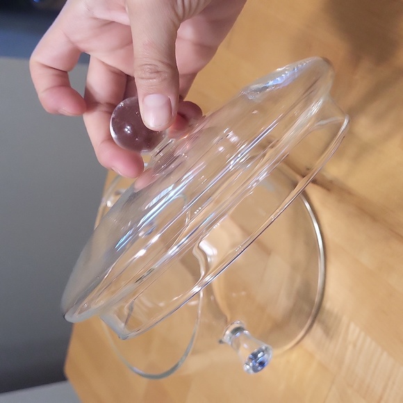 Kitchen Borosilicate Clear Glass Gas Stove 2 Qt Cooking Pot W Lid